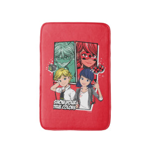 Wonderbaarlijke Comic Marinette & Adrien True Colo Badmat