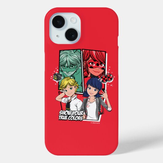 Wonderbaarlijke Comic Marinette & Adrien True Colo Case-Mate iPhone Case (Achterkant)