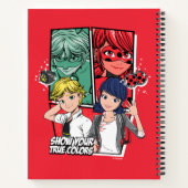 Wonderbaarlijke Comic Marinette & Adrien True Colo Notitieboek (Achterkant)
