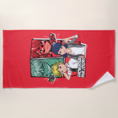 Wonderbaarlijke Comic Marinette & Adrien True Colo Strandlaken (Voorkant)