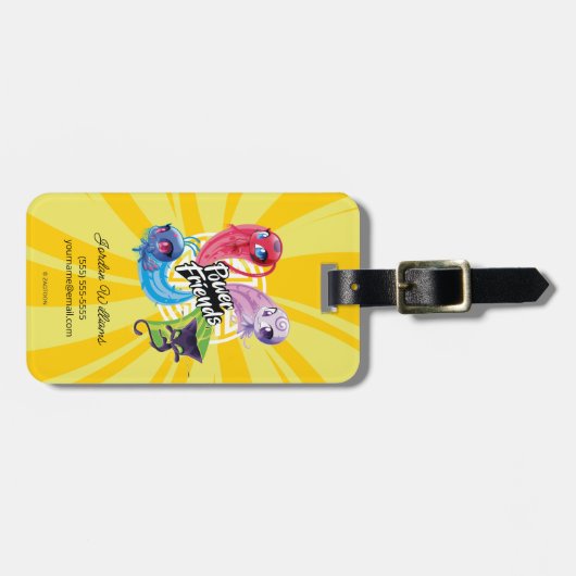 Wonderbaarlijke Kwamis Power Friends Bagagelabel (Voorkant horizontaal)