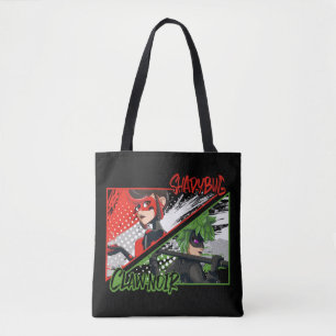 Wonderbaarlijke omgekeerde Shadybug & Claw Noir Draagtas