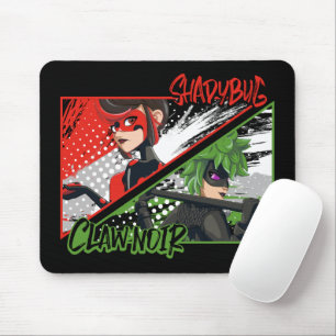 Wonderbaarlijke omgekeerde Shadybug & Claw Noir Muismat