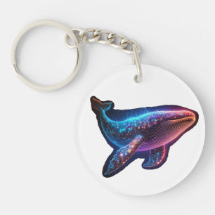 wonderbaarlijke walvis sleutelhanger