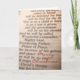 Wonderbare Raadgever, Machtige God v.2 [Kerstmis c Feestdagen Kaart