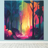 Wonderbos 2 canvas afdruk (Insitu (Houten vloer))