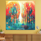 Wonderbos 3 canvas afdruk (Insitu (Woonkamer))