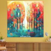 Wonderbos 3 canvas afdruk (Insitu (Woonkamer))