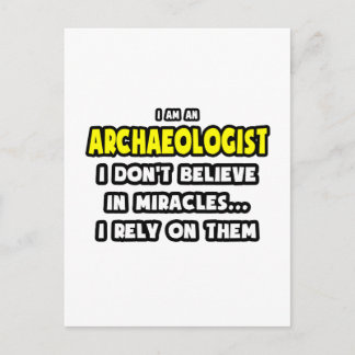 Wonderen en archeologen... grappig briefkaart