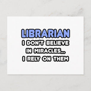Wonderen en bibliothecarissen briefkaart