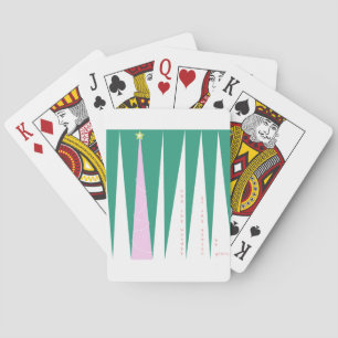 Wonderen van de kerstboom voor de seizoenen speelkaarten