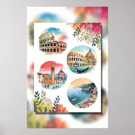 Wonderen van Italië Poster