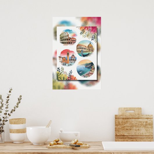 Wonderen van Italië Poster (Keuken)