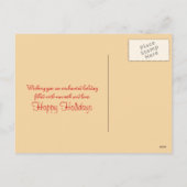 Wonderen van Kerstmis - vintage kerstgroet Feestdagenkaart (Achterkant)