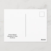 Wonderen van Utah Briefkaart (Achterkant)