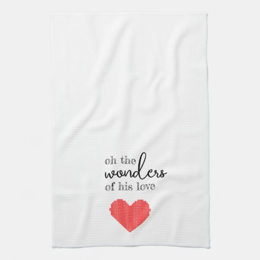 Wonderen van Zijn Liefde Keukenhanddoek (Verticaal)
