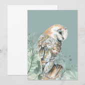 Wonderful Barn Owl Bird Wildlife Natuur Art (Voorkant / Achterkant)