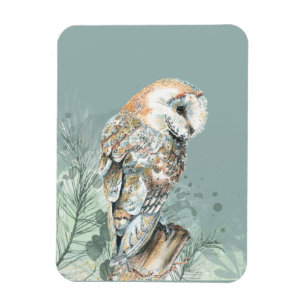 Wonderful Barn Owl Bird Wildlife Natuur Art Magneet