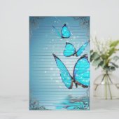 Wonderful Butterflies Briefpapier (Staand voorkant)