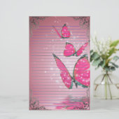 Wonderful Butterflies Briefpapier (Staand voorkant)