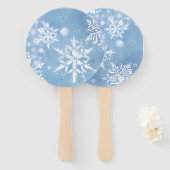 Wonderful Christmas Snow Handwaaier (Voorkant en achterkant)