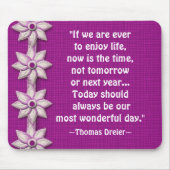 Wonderful Day Quotation Mousepad Muismat (Voorkant)