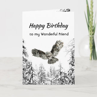 Wonderful Friend Birthday Nature Therapy Forest Kaart
