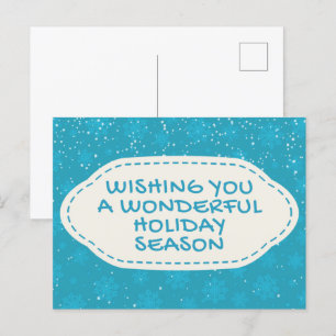 Wonderful Holiday Season Briefkaart