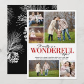 Wonderful Life 5 PH rode letters | Feestdagenkaart (Voorkant / Achterkant)