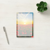 Wonderful Poppy Field Sunset Horizon Post-it® Notes (Kantoor)