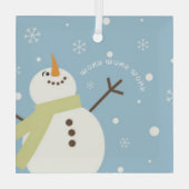 Wonderful Snow Glas Ornament (Achterkant)