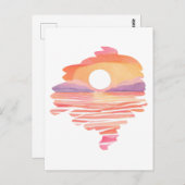 Wonderful Sunset Briefkaart (Voorkant / Achterkant)