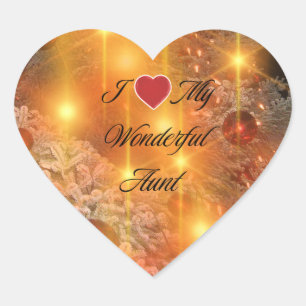 Wonderful tante hart sticker
