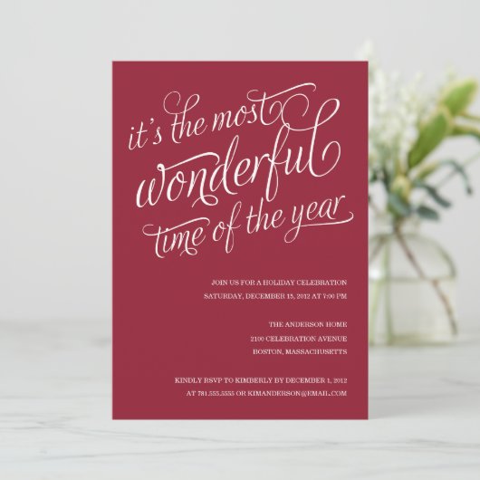 WONDERFUL | VERZOEKEN VAN PARTIJEN VAN VANDAAG KAART (Staand voorkant)