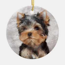 Wonderful yorkie keramisch ornament