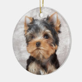 Wonderful yorkie keramisch ornament (Links)