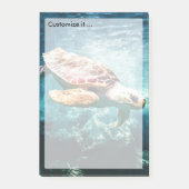 Wonderful Zee Turtle Ocean Life Turquoise Zee Post-it® Notes (Voorkant)