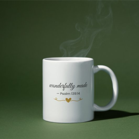 Wonderfully Made – Psalm 139:14 Mug Koffiemok