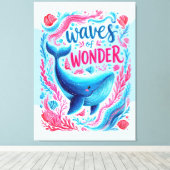 Wondergolven Canvas Afdruk (Insitu (Houten vloer))
