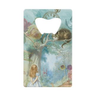 Wonderland - Alice in Wonderland Collage Kredietkaart Flessenopener