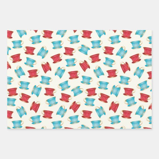 Wonderland Alice Patroon Wrapping Papier Blad Inpakpapier Vel (Voorkant 2)