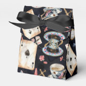 Wonderland Alice Pattern  Bedankdoosjes (Voorkant Zijde)
