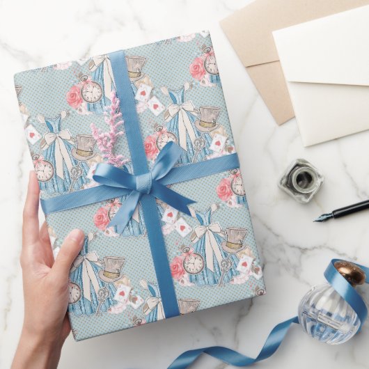 Wonderland Alice Pattern Cadeaupapier (Geschenken)