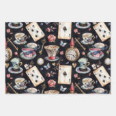 Wonderland Alice Pattern Inpakpapier Vel (Voorkant)