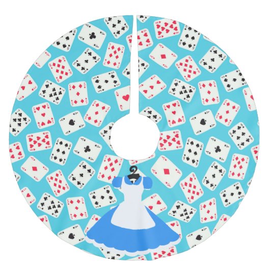 Wonderland Alice Pattern Kerstboom Rok (Voorkant)