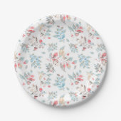 Wonderland Alice Pattern Papieren Bordje (Voorkant)