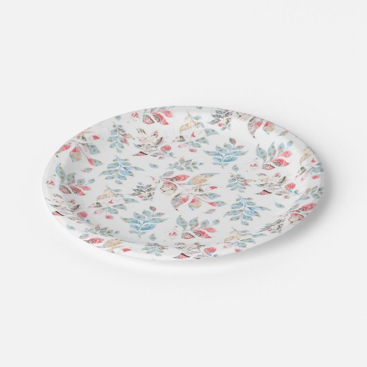Wonderland Alice Pattern Papieren Bordje (Gekanteld)