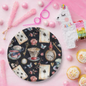 Wonderland Alice Pattern Papieren Bordje (Feest)
