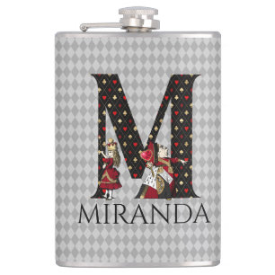 Wonderland Alice & Queen of Hearts Letter M Heupfles