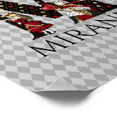 Wonderland Alice & Queen of Hearts Letter M Poster (Hoek)